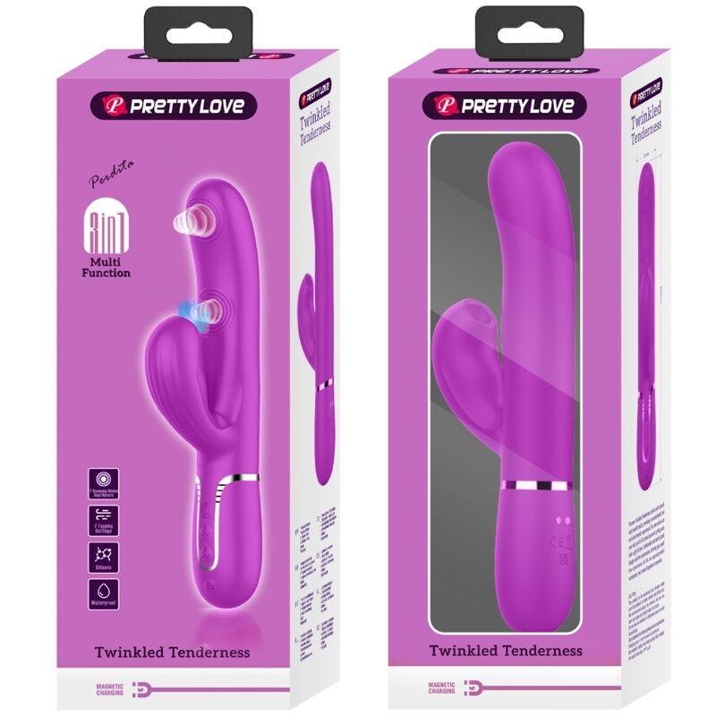 pretty love vibratore multifunzione perlita 3 in 1 g spot viola