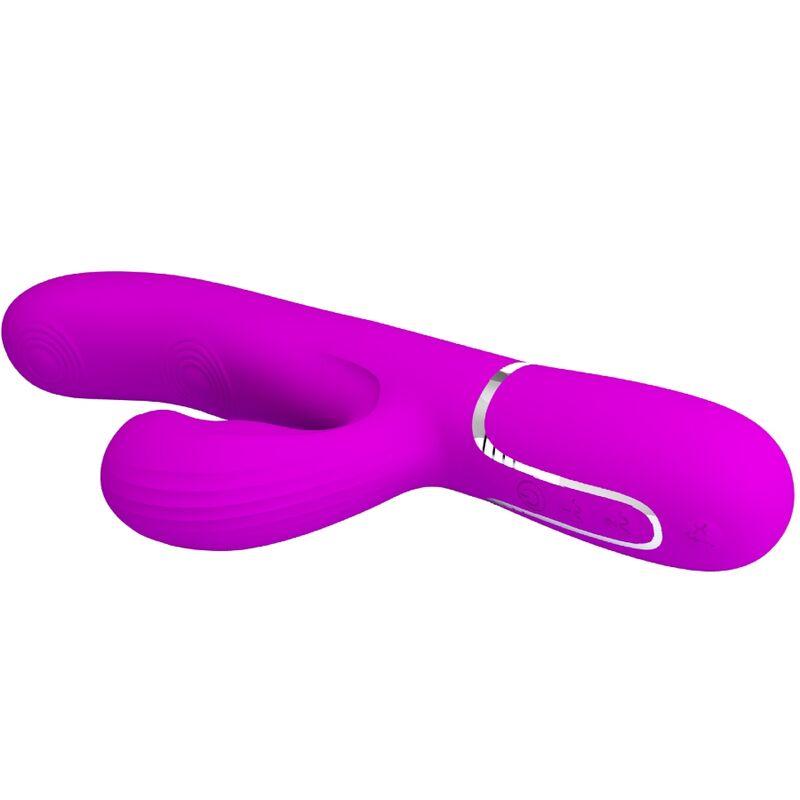 pretty love vibratore multifunzione perlita 3 in 1 g spot viola