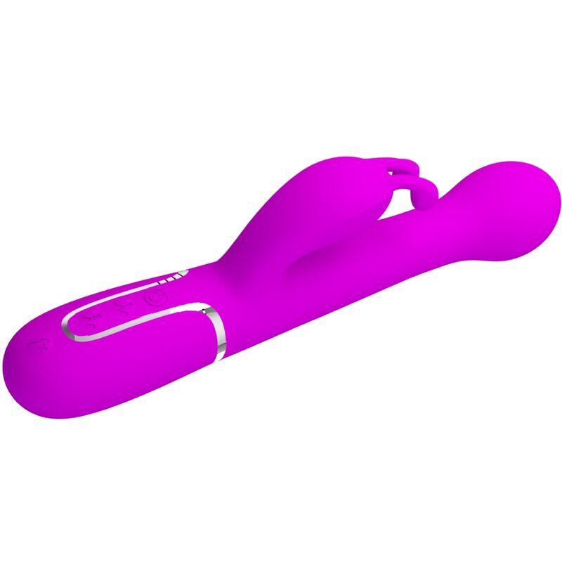 pretty love vibratore dejon rabbit 3 in 1 viola multifunzione