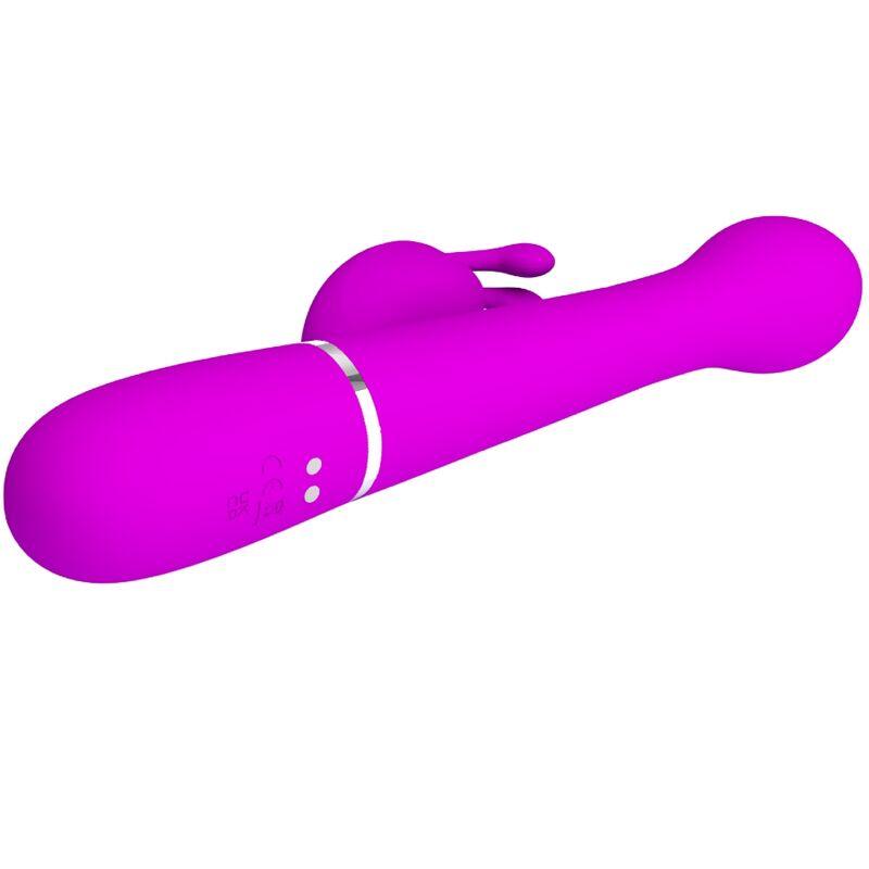 pretty love vibratore dejon rabbit 3 in 1 viola multifunzione