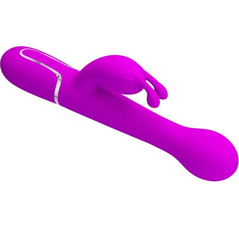 pretty love vibratore dejon rabbit 3 in 1 viola multifunzione