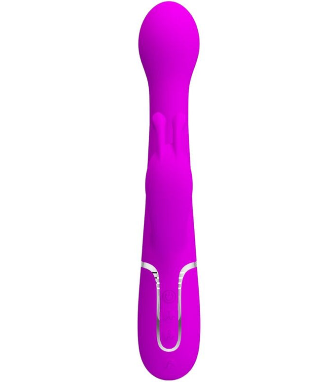 PRETTY LOVE - VIBRATORE DEJON RABBIT 3 IN 1 VIOLA MULTIFUNZIONE