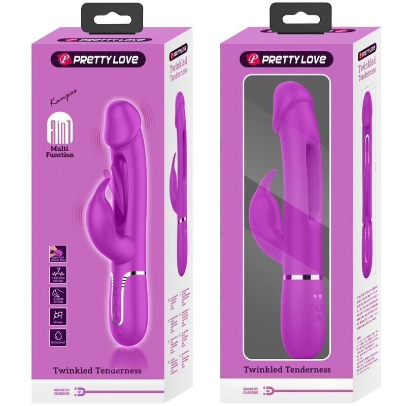 pretty love vibratore dejon rabbit 3 in 1 multifunzione verde acqua 1