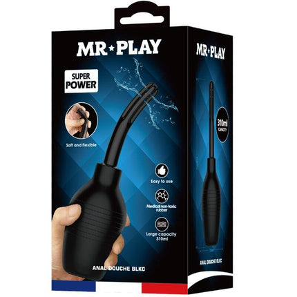 mr play potente vibratore telecomando plug anale nero 1