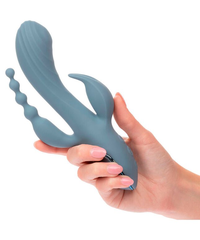 CALEXOTICS - VIBRATORE TRIPLE ECSTASY GRIGIO