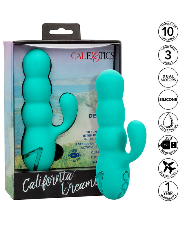 CALEXOTICS - VIBRATORE DEL MAR DIVA RABBIR AQUA GREEN DI CALIFORNIA DREAMING