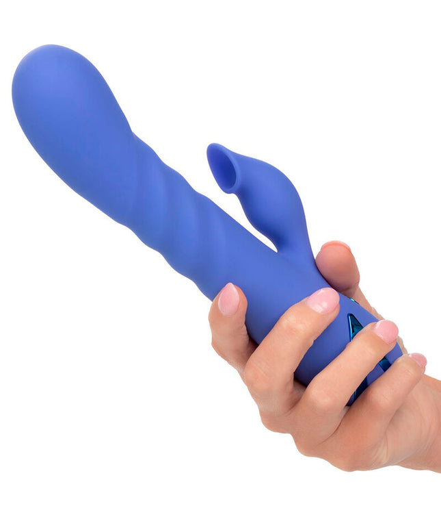 CALEXOTICS - LA LOVE VIBRATOR & SUCKER BLUE DI CALIFORNIA DREAMING