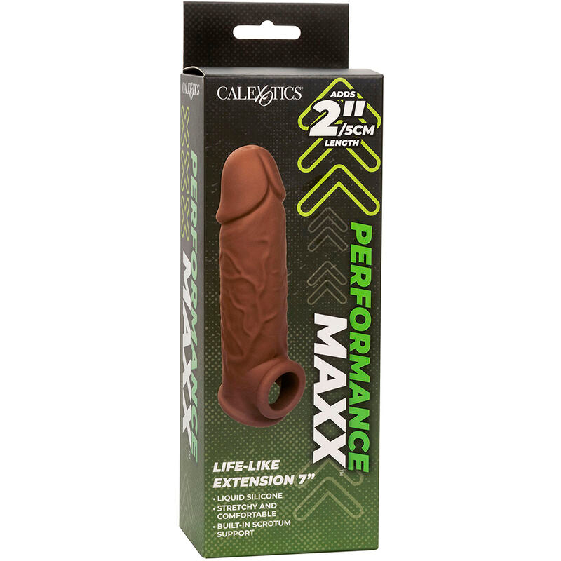 CALEXOTICS - PERFORMANCE MAXX LIFE-LIKE EXTENSION 7 PELLE MARRONE