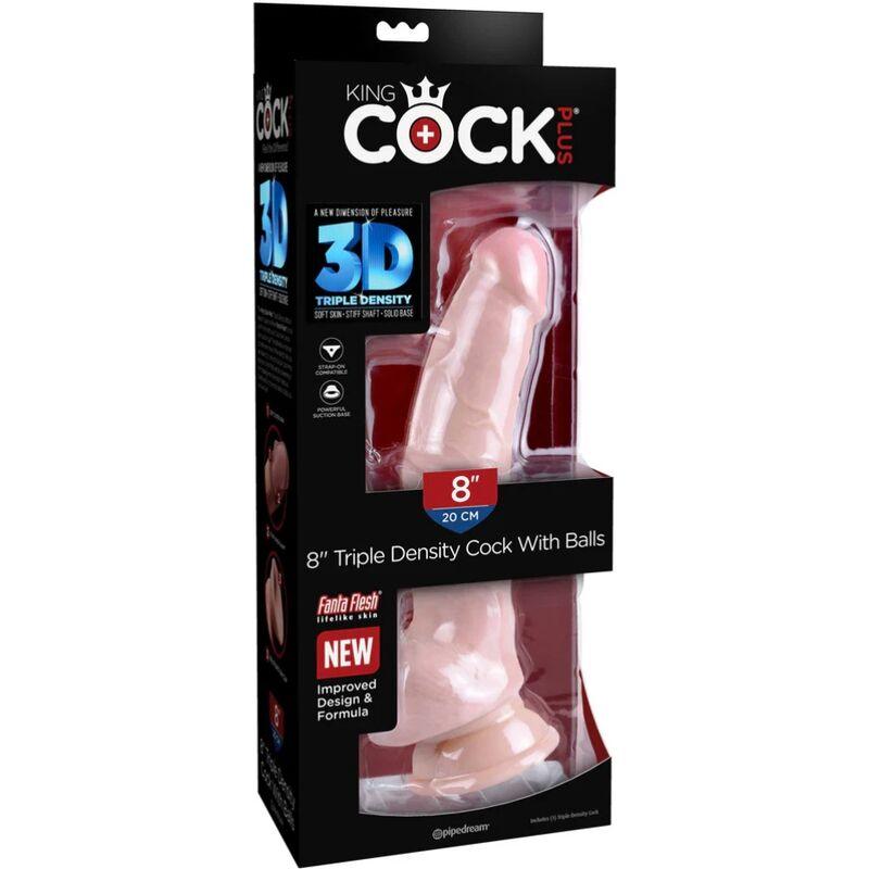 king cock dildo tripla densit 18 4 cm