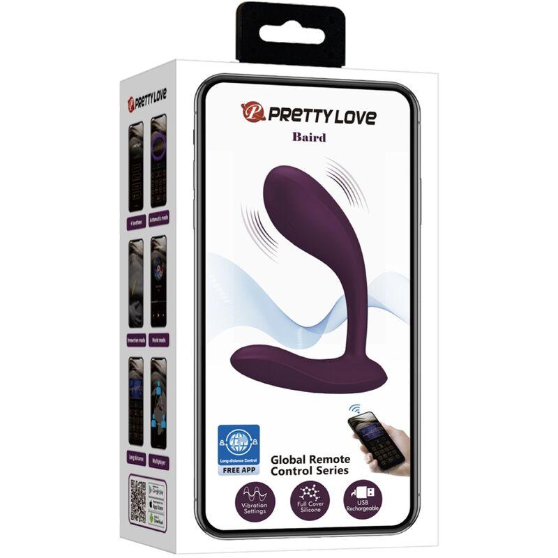 pretty love baird g spot 12 vibrazioni ricaricabile app lila