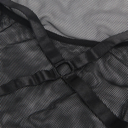 SUBLLIME - ABITO TRASPARENTE CON SCOLLO ALLACQUA NERO S/M