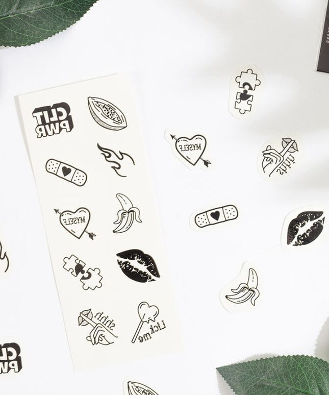 SECRET PLAY - SET DI 10 TATUAGGI TEMPORANEI DELLA COLLEZIONE CANDY