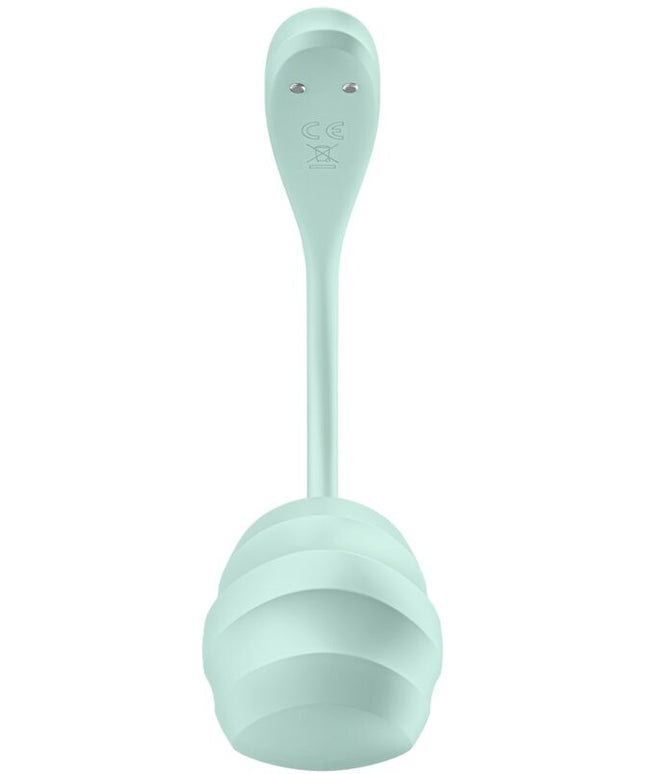 SATISFYER - STIMOLATORE PUNTO G PETALE LISCIO VERDE ACQUA APP GRATUITA