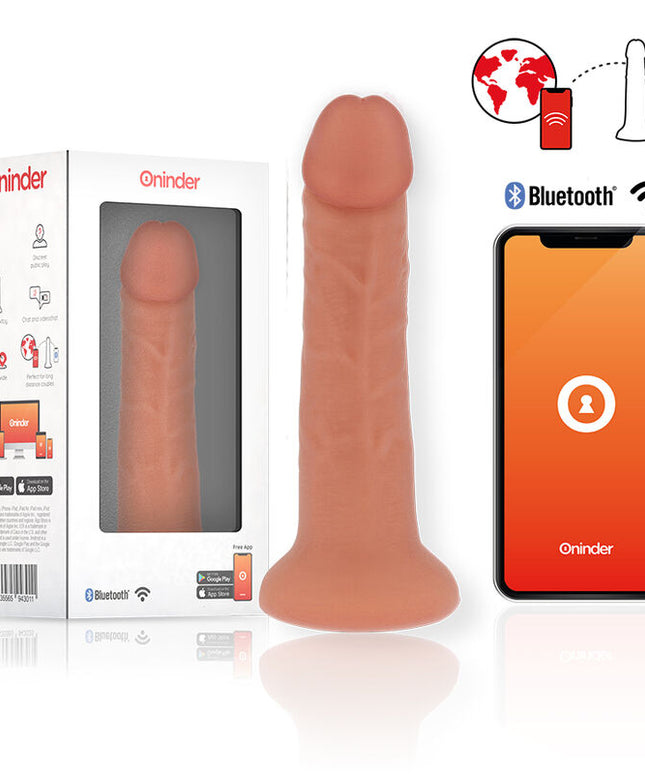 ONINDER - DILDO VIBRATORE GRANDE BOGOTÁ 9 VELOCITÀ NATURALE 22 CM -O- 4.5 CM - APP GRATUITA