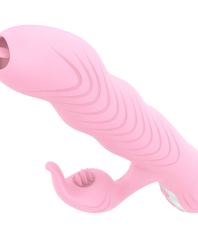 ARMONY - VIBRATORE MARCIA E SPINTA DOPPIA LINGUA EFFETTO CALORE ROSA