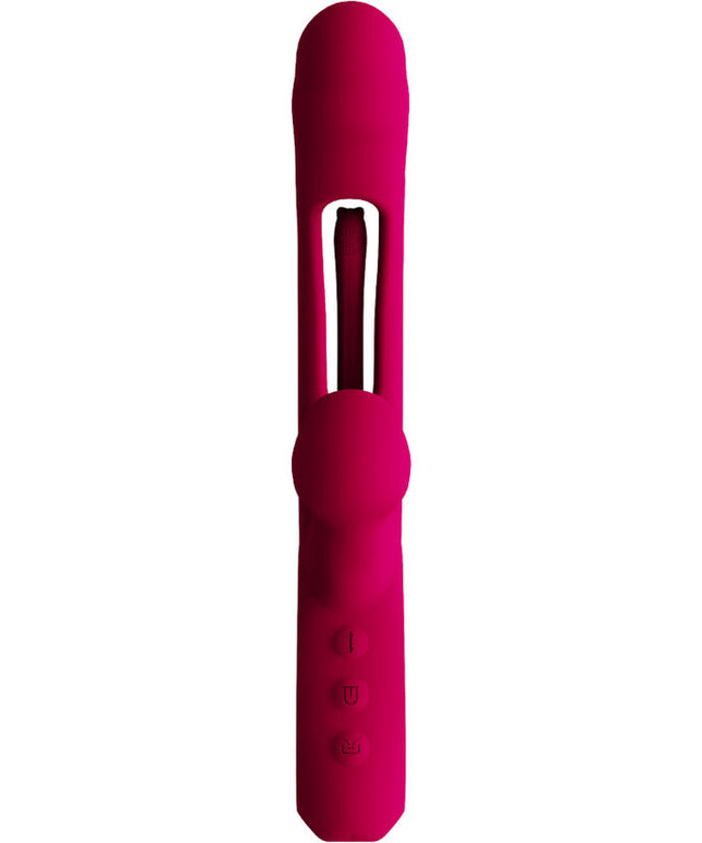 ARMONY - VIBRATORE IMPACT SWING E DOPPIO STIMOLATORE MODELLO 2 BORDEAUX