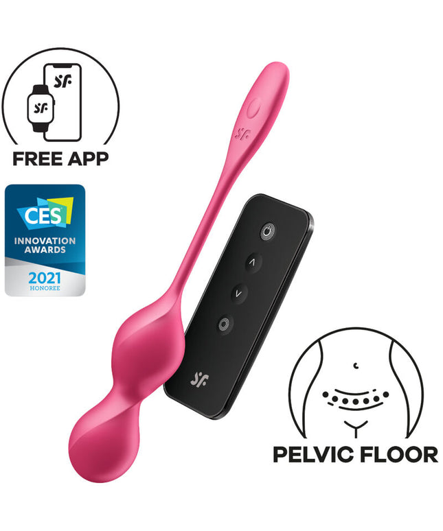 SATISFYER - LOVE BIRDS 2 SFERE KEGEL VIBRANTI + APP GRATUITA