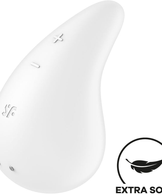 SATISFYER - VIBRATORE GOCCIA DI RUGIADA LAY-ON BIANCO