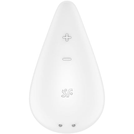 SATISFYER - VIBRATORE GOCCIA DI RUGIADA LAY-ON BIANCO