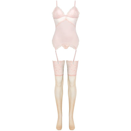 LIVCO CORSETTI FASHION - SET PERSINNE PESCA CORSETTO + SLIP + CALZE