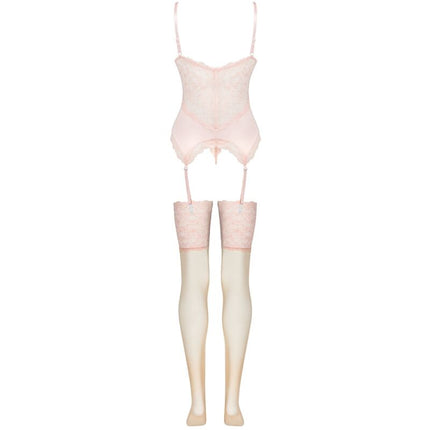 LIVCO CORSETTI FASHION - SET PERSINNE PESCA CORSETTO + SLIP + CALZE