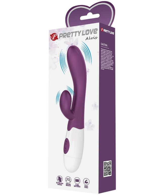 PRETTY LOVE - ALVIS VIBRATORE RABBIT E PUNTO G VIOLA