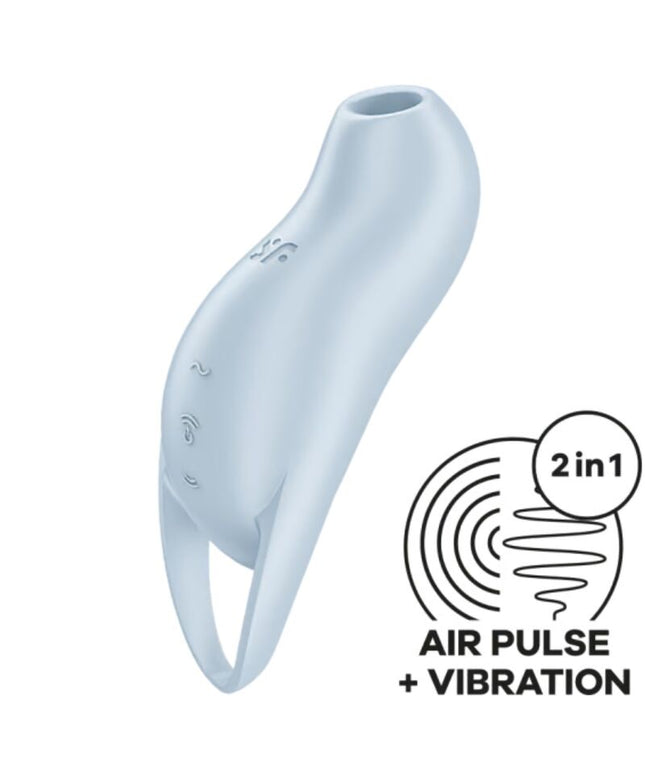 SATISFYER - POCKET PRO 1 STIMOLATORE CLITORIDE AZZURRO