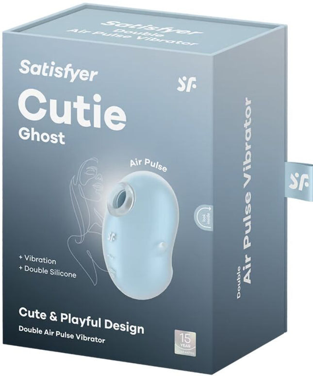 SATISFYER - CUTIE GHOST VIBRATORE LAY-ON AZZURRO