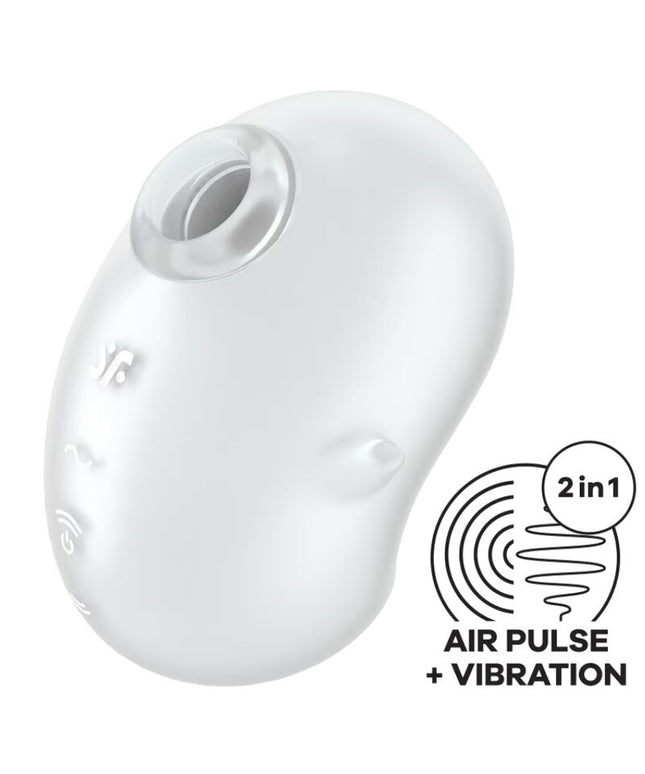 SATISFYER - CUTIE GHOST VIBRATORE LAY-ON BIANCO