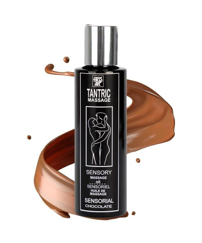 EROS-ART - OLIO DA MASSAGGIO TANTRICO NATURALE E AFRODISIACO AL CIO CCOLATO 100 ML - Only Vibes