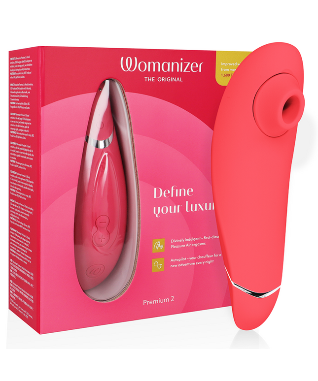 WOMANIZER - PREMIUM 2 STIMOLATORE CLITORALE LAMPONE