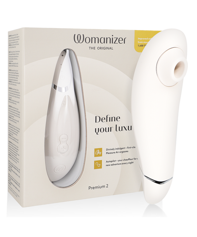 WOMANIZER - PREMIUM 2 STIMOLATORE CLITORALE GRIGIO CALDO