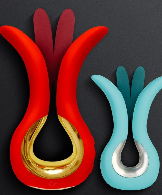 G-VIBE - GVIBE MAXI VIBRATORE CON DUE PUNTE FLESSIBILI CORALLO