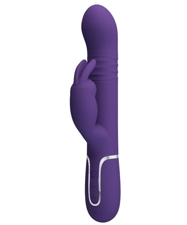 PRETTY LOVE - COALE VIBRATORE CONIGLIO CARBONE 4 EN 1 VIOLA