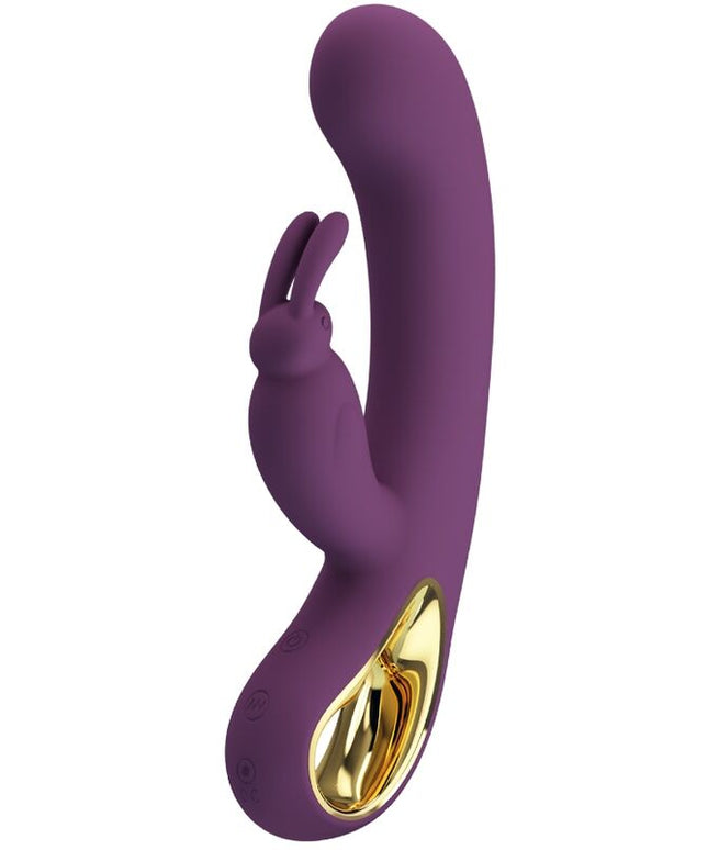 PRETTY LOVE - LIAM VIBRATORE RABBIT E STIMOLATORE DEL PUNTO G VIOLA