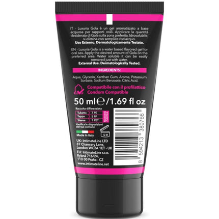 INTIMATELINE LUXURIA - GEL PER SESSO ORALE GUSTO CILIEGIA 30 ML