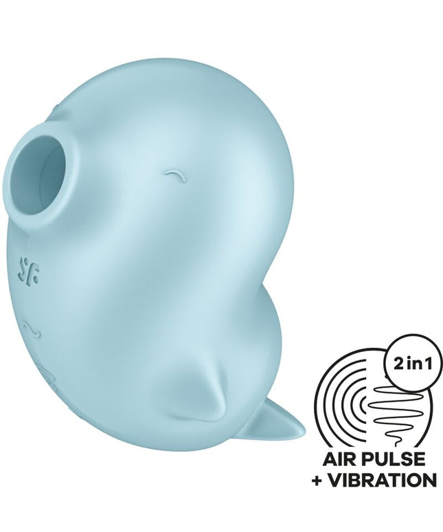 SATISFYER - SASSY SEAL STIMOLATORE E VIBRATORE BLU