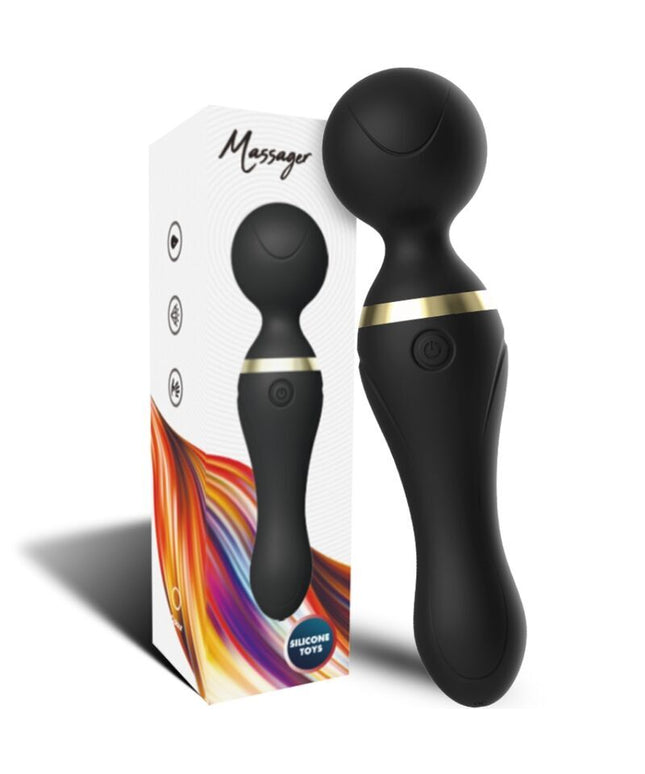 ARMONY - MASSAGGIATORE E VIBRATORE FREEZA TESTA SUPER FLESSIBILE NERA