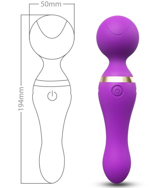 ARMONY - MASSAGGIATORE E VIBRATORE FREEZA TESTA SUPER FLESSIBILE VIOLA