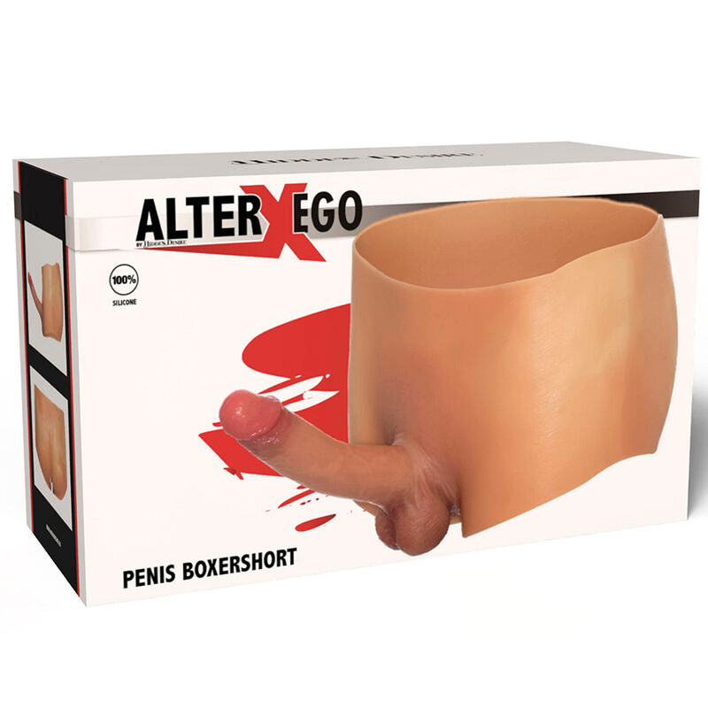 HIDDEN DESIRE - ALTER EGO BOXERSHOT CON PENE 18 CM TAGLIA S/M