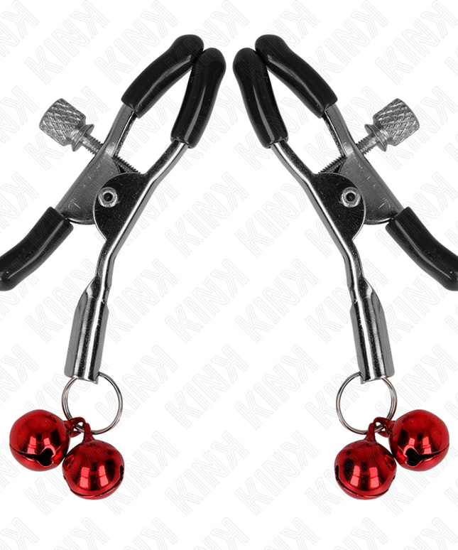 KINK - MORSETTO PER CAPEZZOLI DOPPIA CAMPANA ROSSO 6 CM