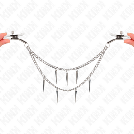 KINK - PINZE PER CAPEzzoli CON CATENE A SPUNTE 30 CM