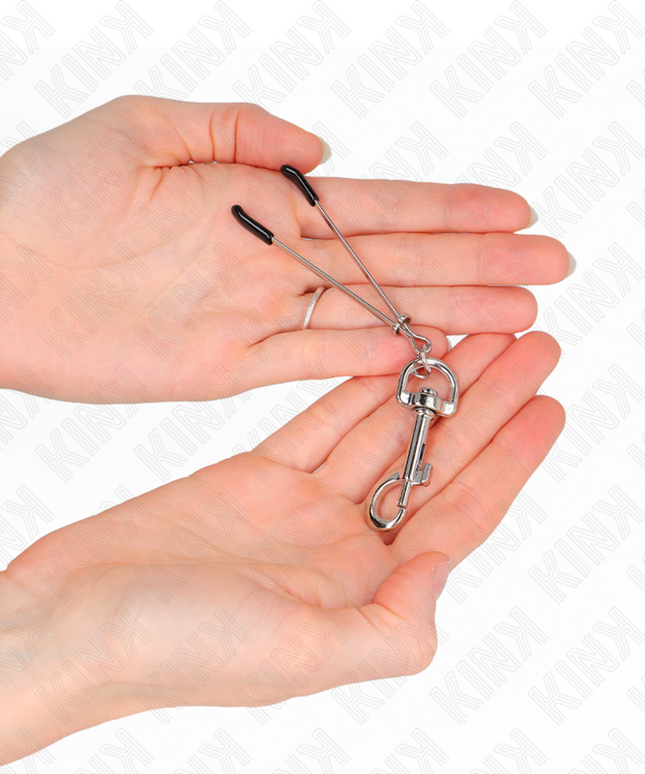 KINK - PINZA PER CAPEzzoli A GANCIO SOTTILE ARGENTO 7 CM