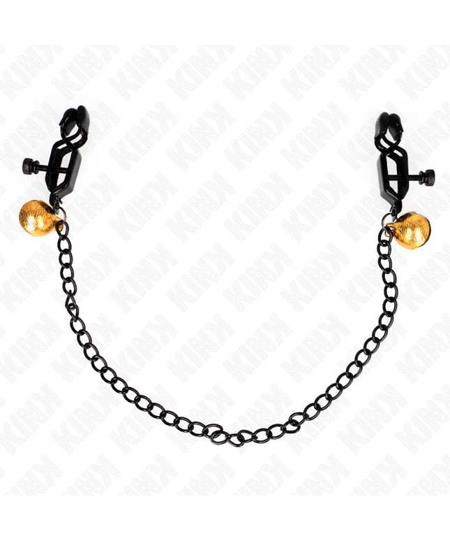 KINK - PINZE PER CAPEZZOLI A CATENA PIATTA E CAMPANA ARGENTO 30 CM