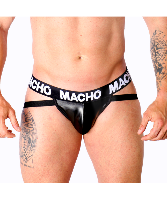 MACHO - MX25NC JOCK NERO PELLE S
