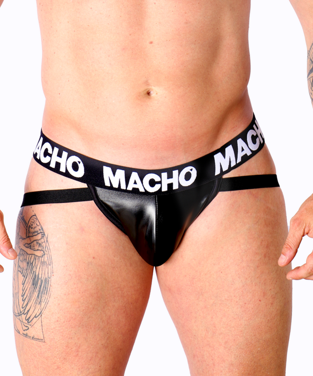 MACHO - MX25NC JOCK NERO PELLE S