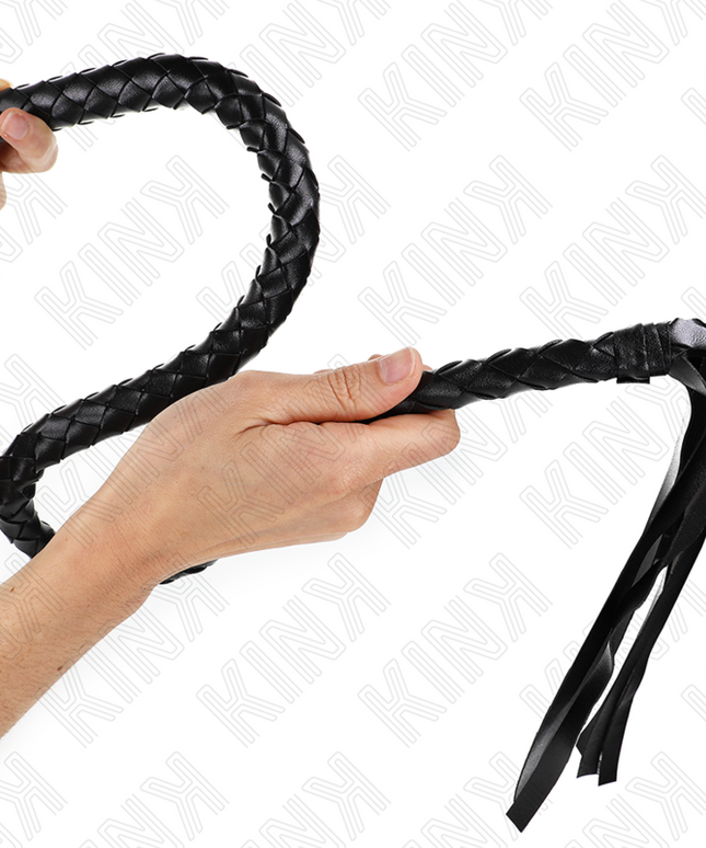 KINK - FRUSTA SERPENTE CON ANELLO MANO NERA 65 CM