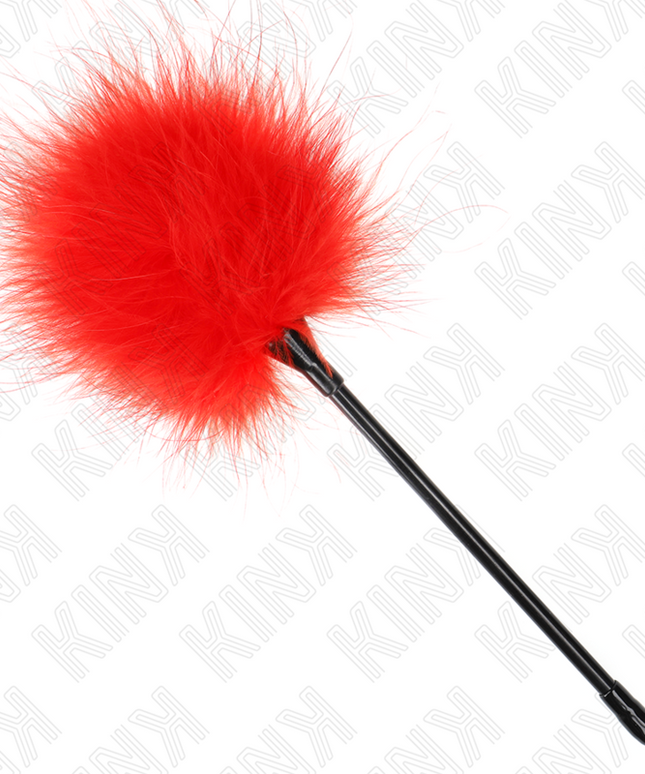 KINK - PIUME ROSSE TICKLE UTILIZZATE PER IL KIT BONDAGE 27 CM