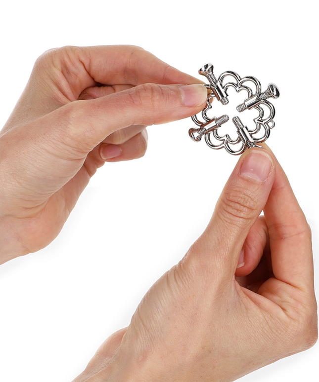 KINK - MORSETTI PER CAPEZZOLI A FIORE IN METALLO