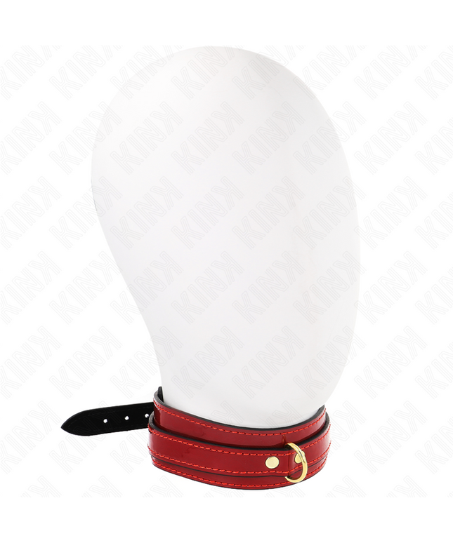 KINK - COLLANA REGOLABILE ROSSO VINO CON DETTAGLI ORO 29-42,5 CM X 4 CM